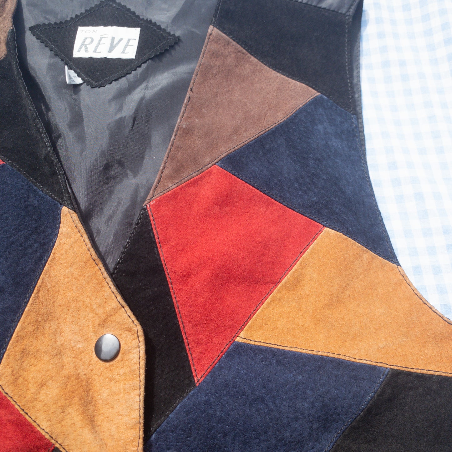 harley quinn leather vest (S-L)