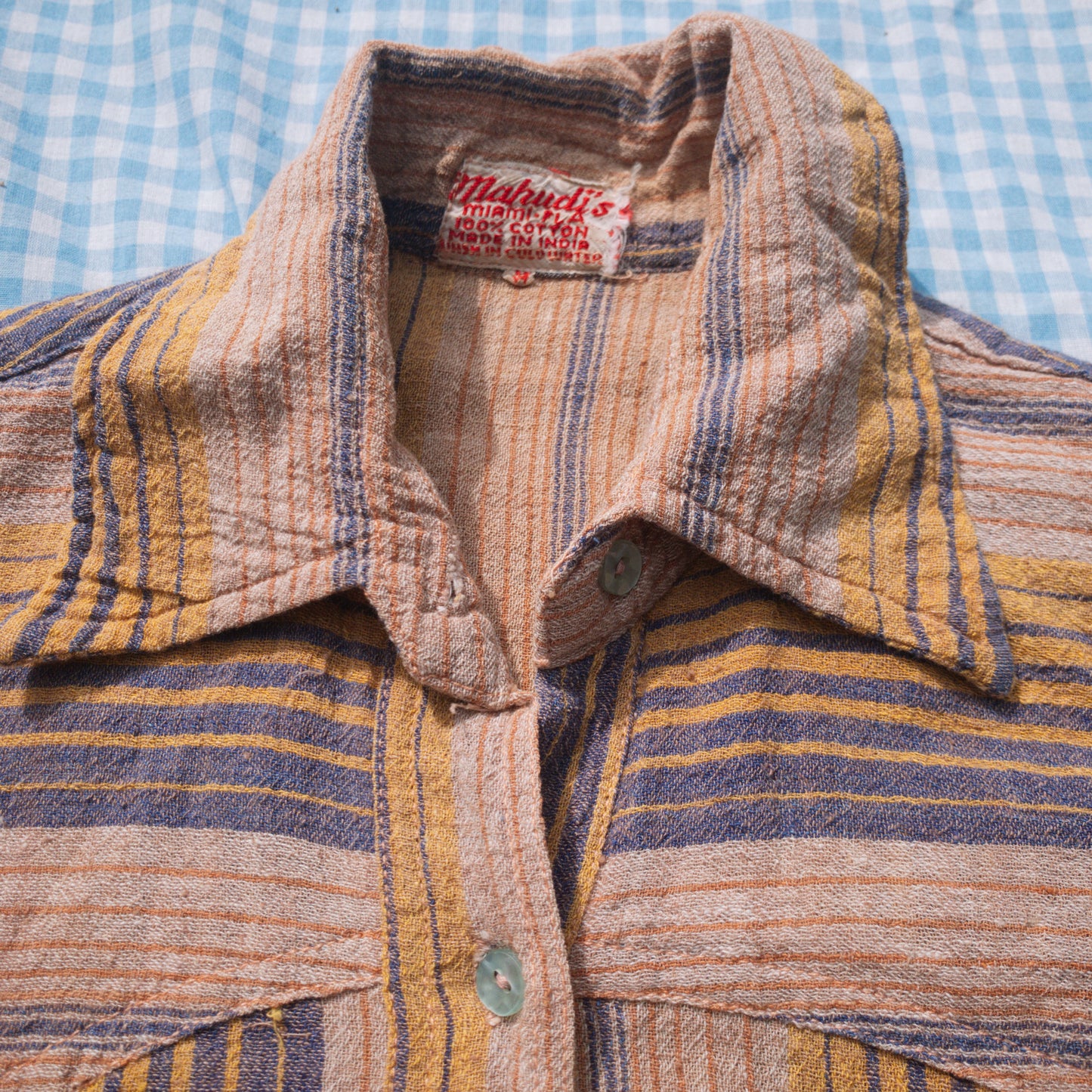 indian linen button down (XS/S)