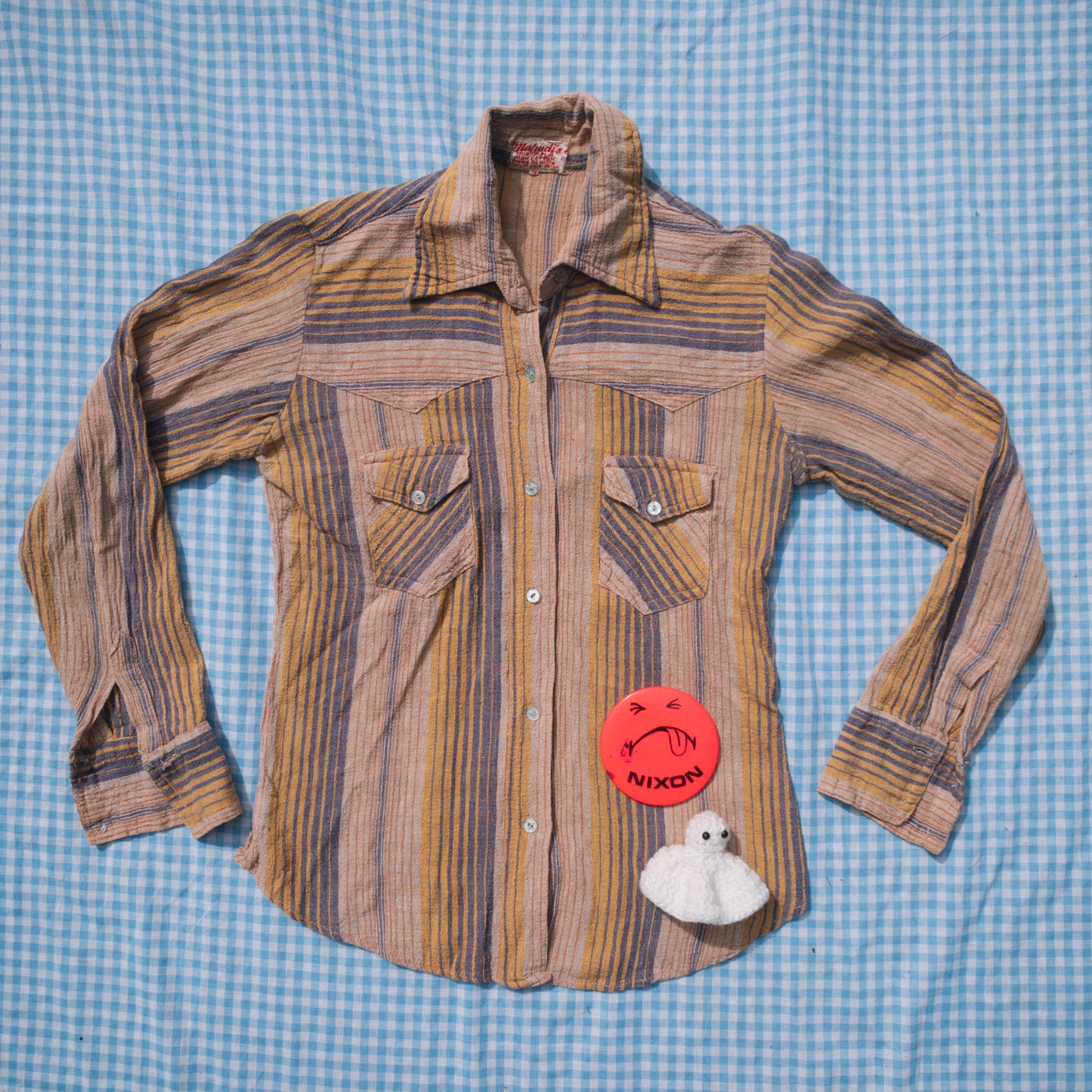 indian linen button down (XS/S)