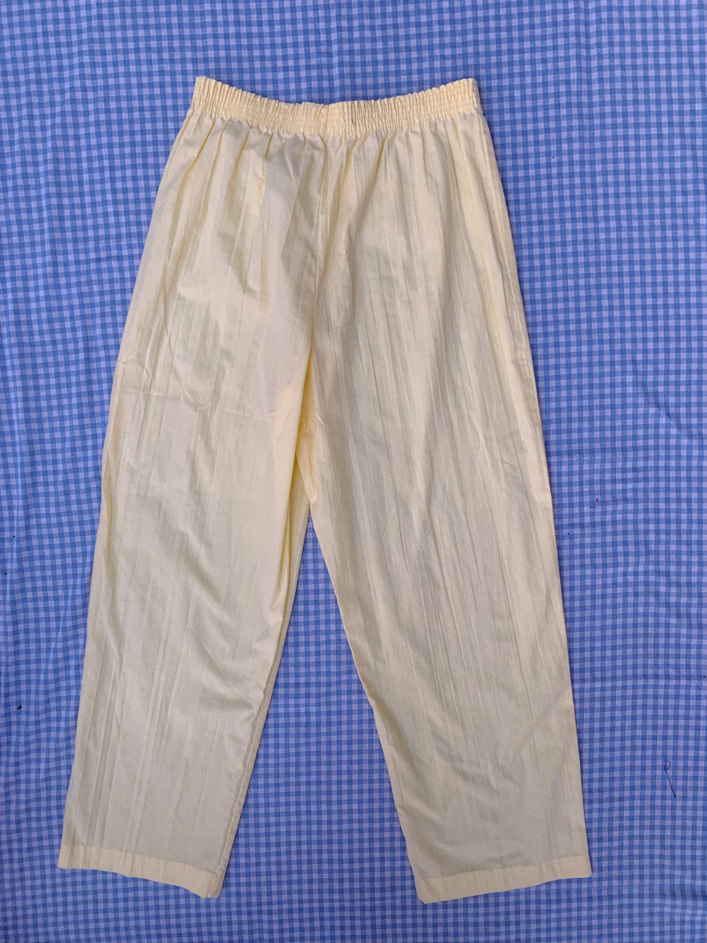 matching pale yellow shirt and pants (S-L)