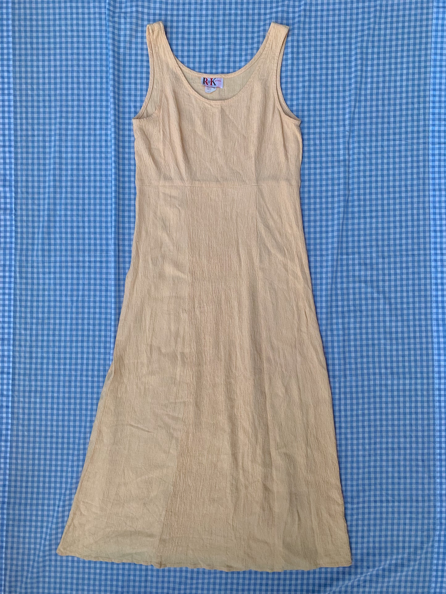 sunflower seed slip dress (S/M)