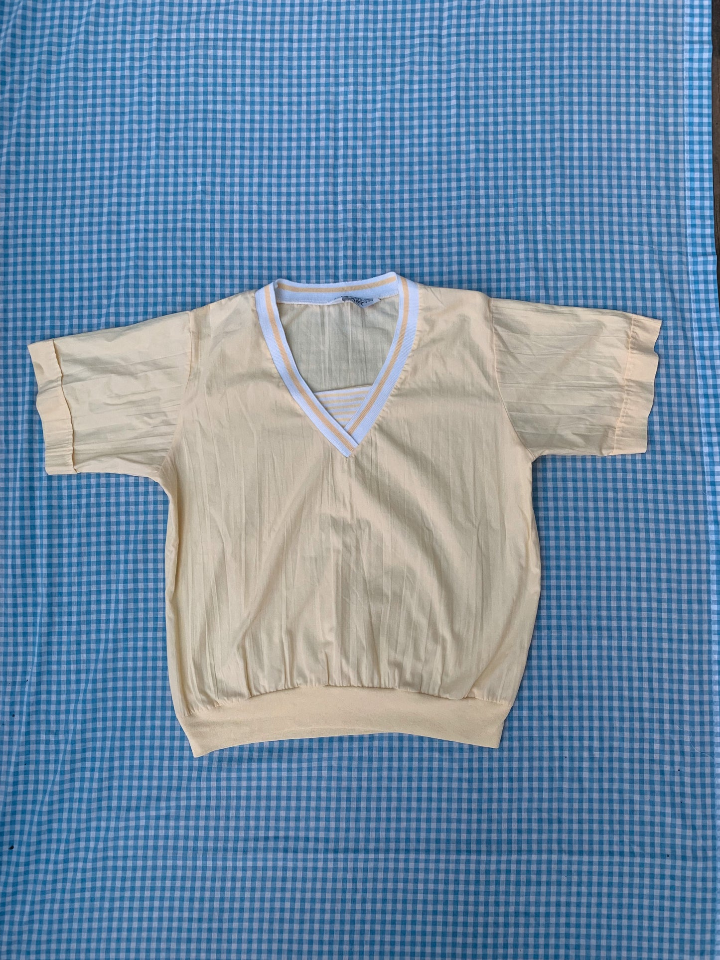 matching pale yellow shirt and pants (S-L)
