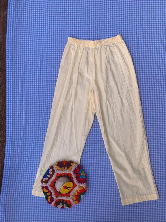 matching pale yellow shirt and pants (S-L)