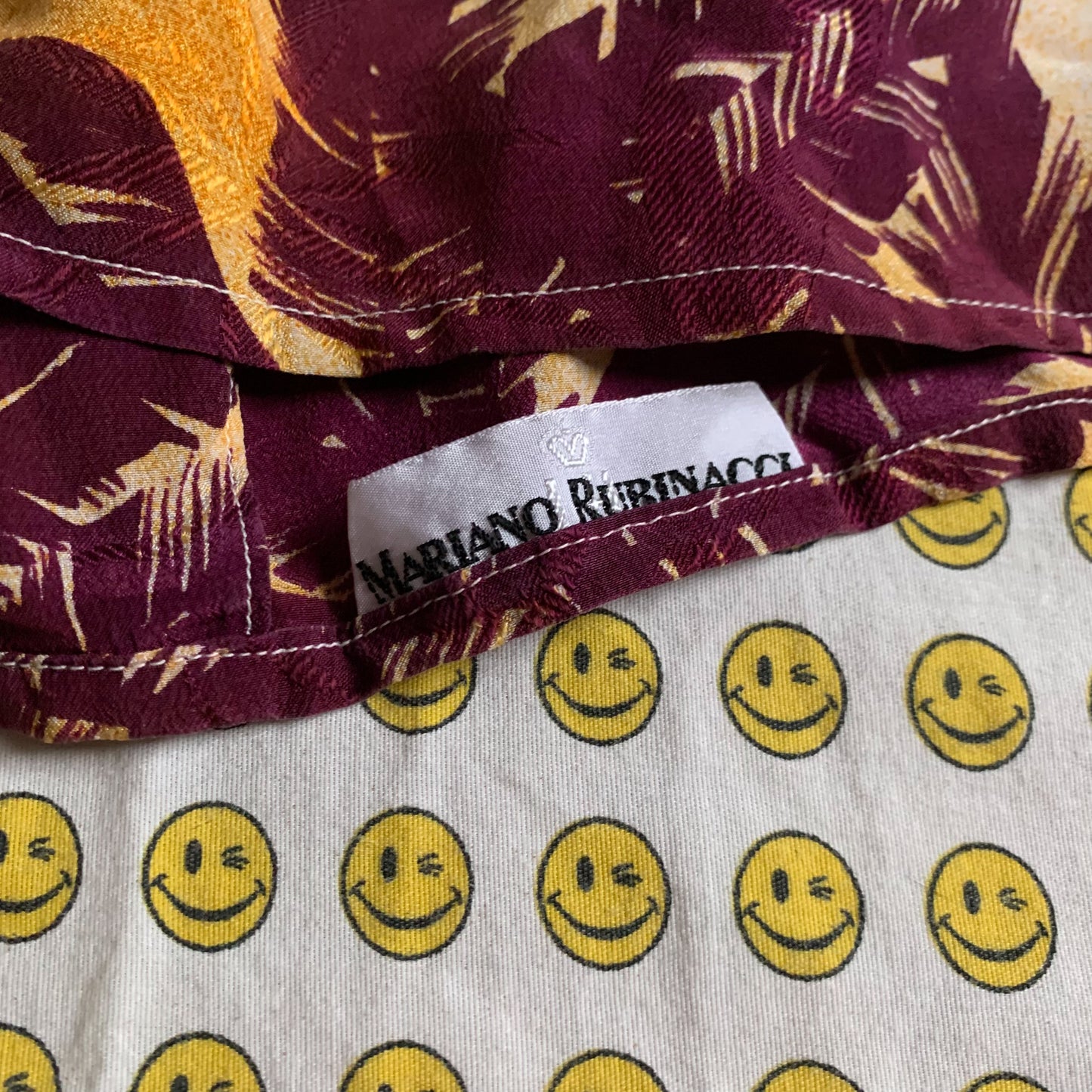 70’s silk beach button up (S-L)