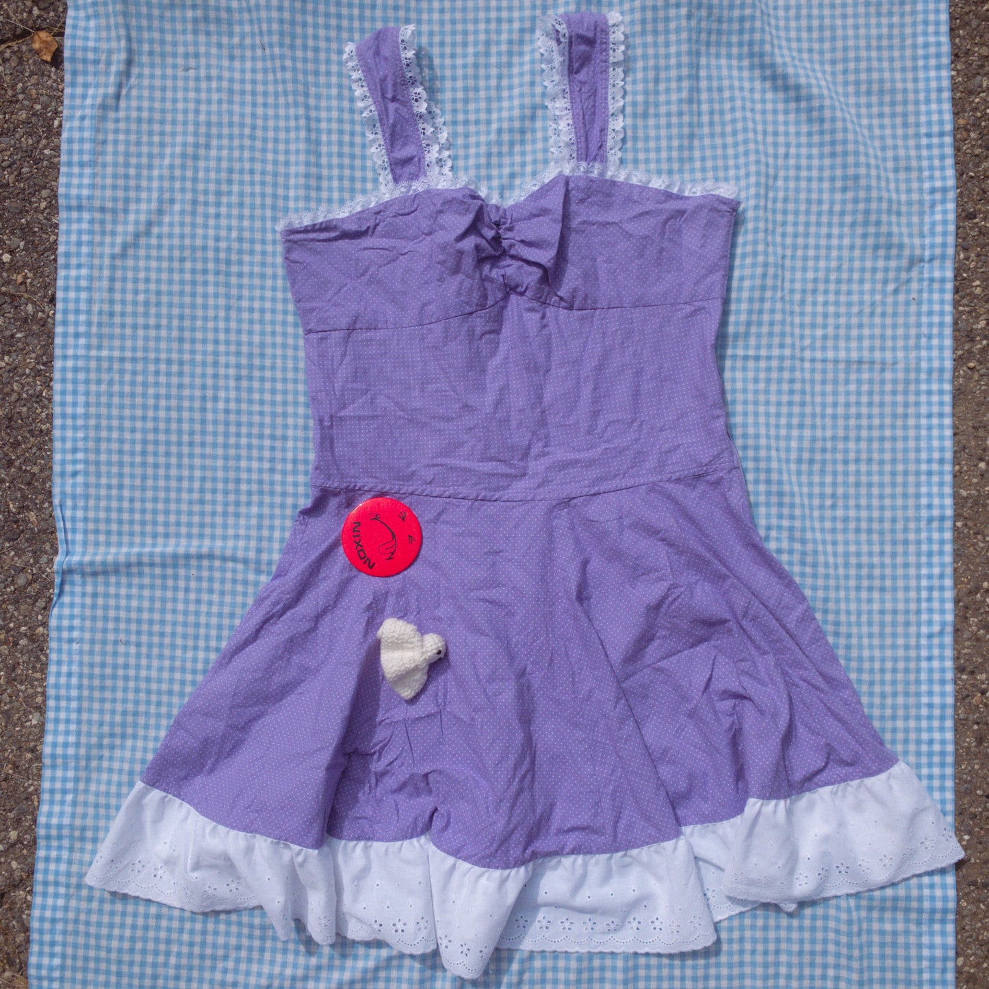 purple handmade sundress (XL/2XL)