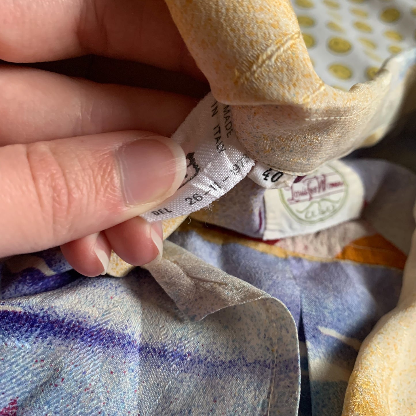 70’s silk beach button up (S-L)