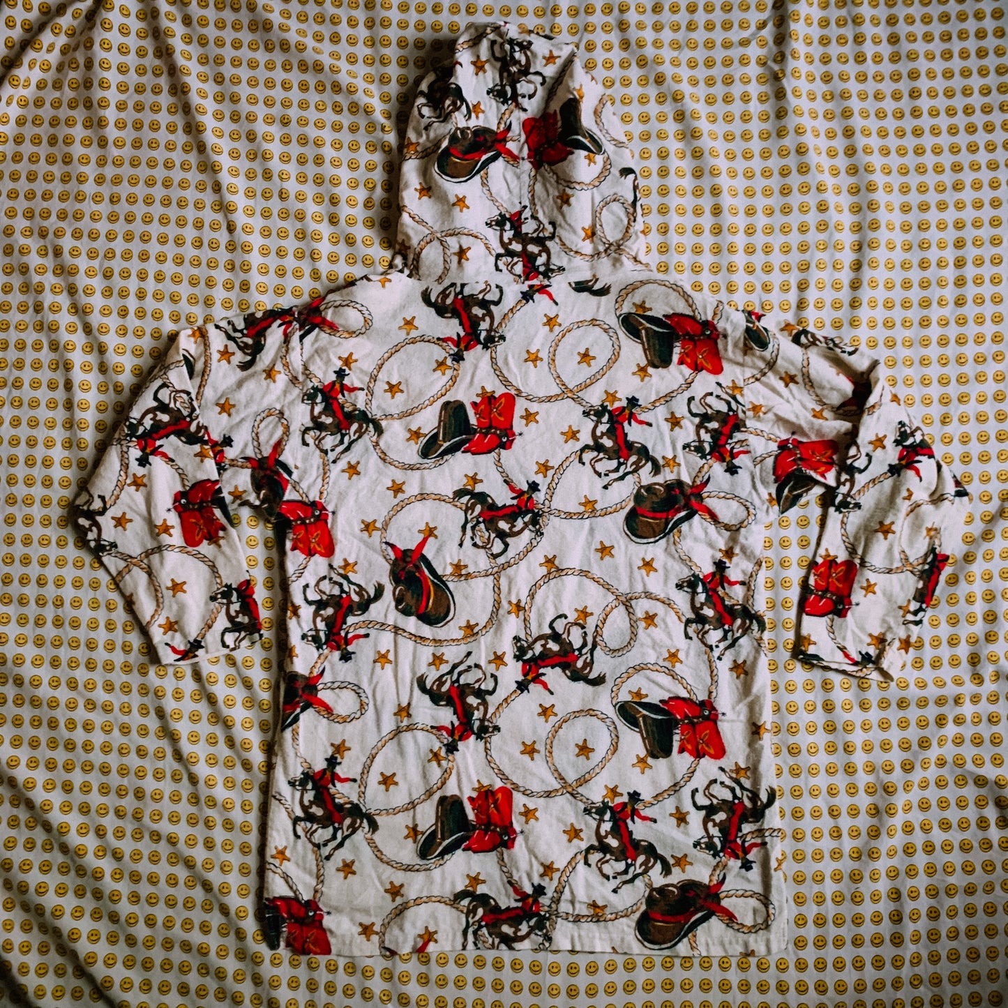 90's howdy flannel hoodie/shirt (XS-M)