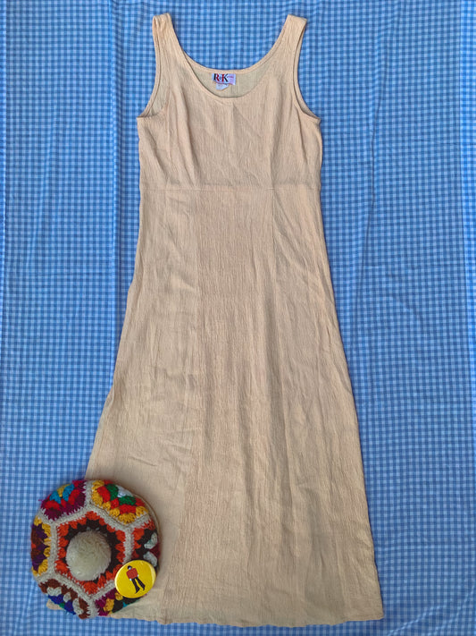 sunflower seed slip dress (S/M)