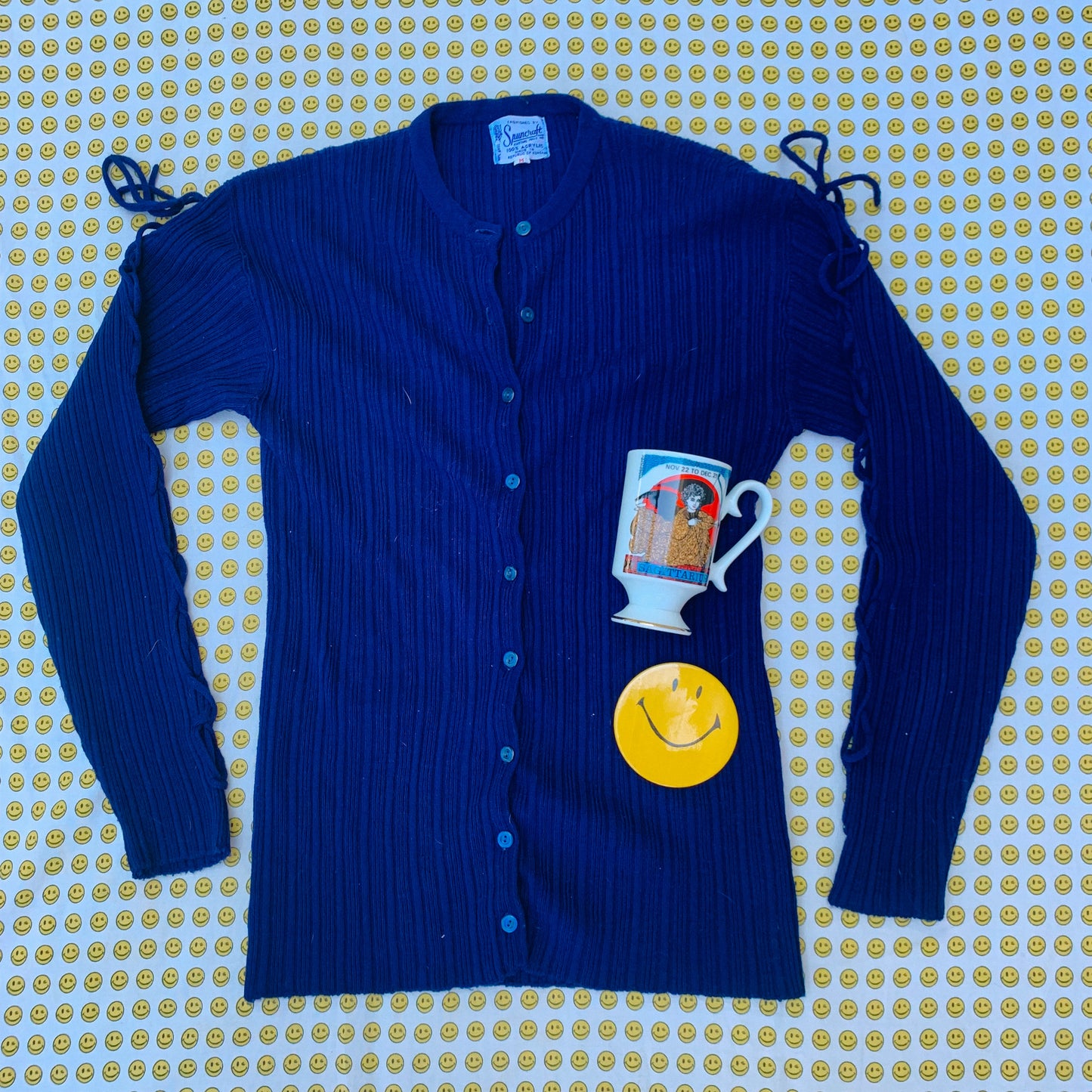 lace up schoolgirl cardigan (S-L)