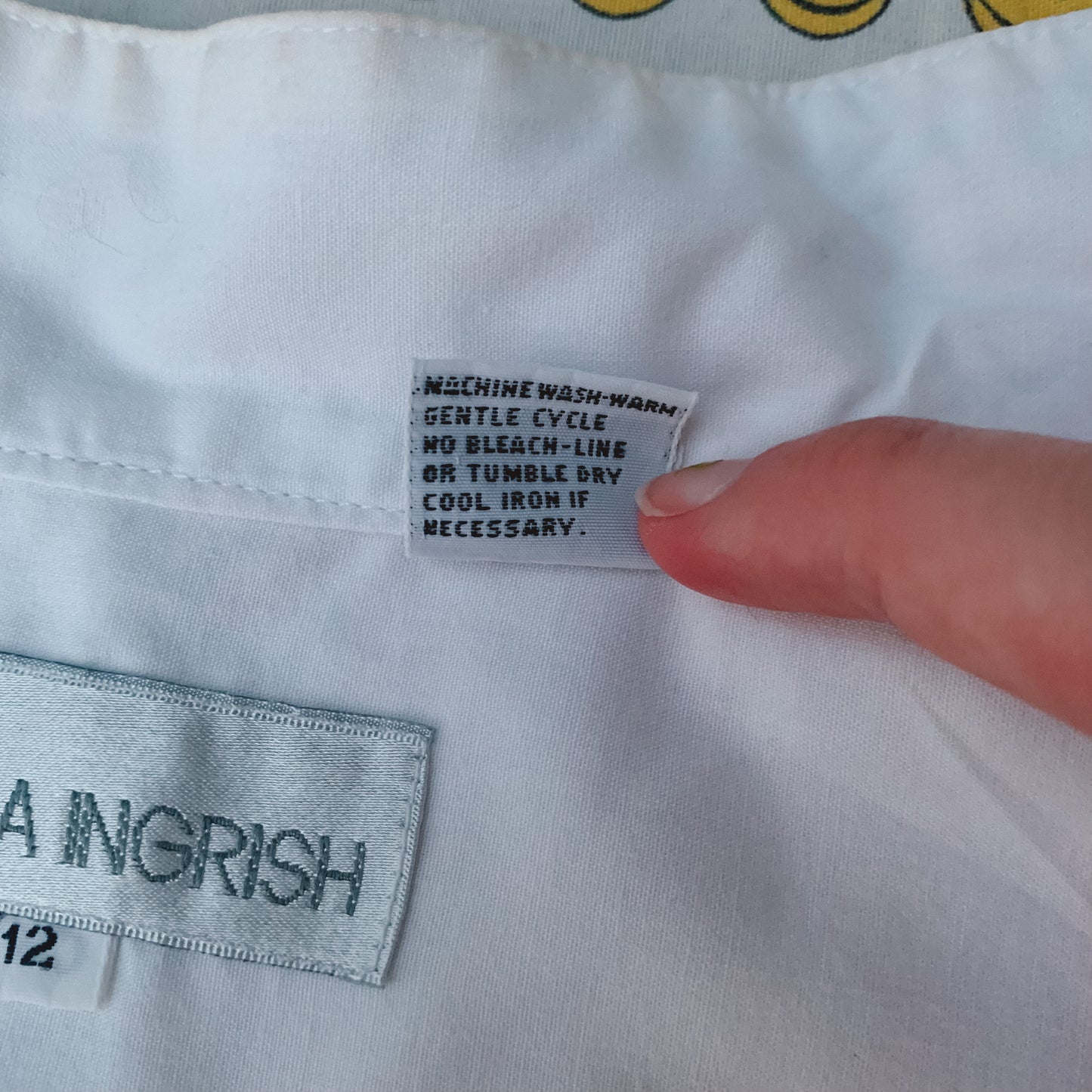 crispy white nehru shirt (S/M)