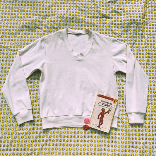 snow angel velour sweatshirt (S/M)