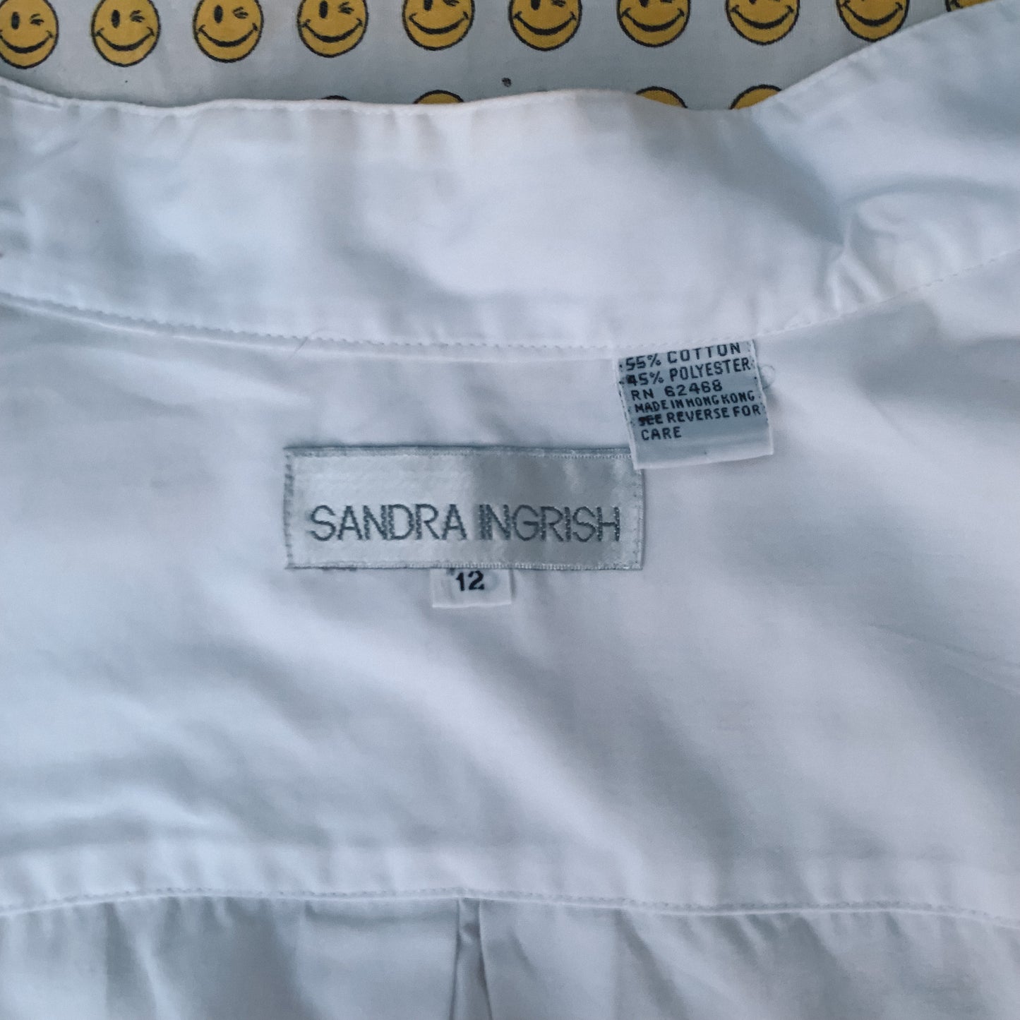 crispy white nehru shirt (S/M)