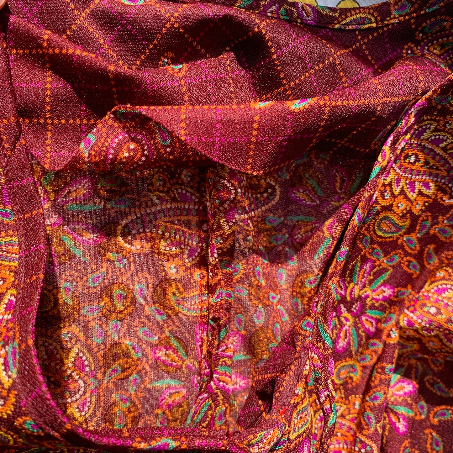 sheer paisley midi dress (S-L)