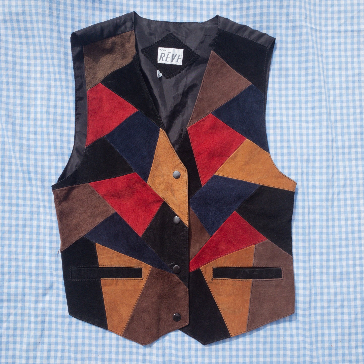 harley quinn leather vest (S-L)