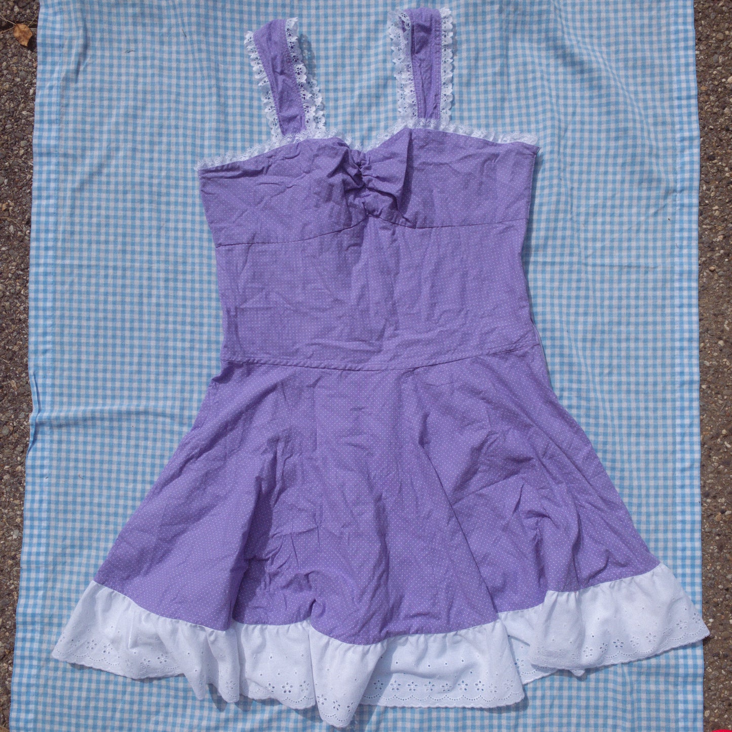 purple handmade sundress (XL/2XL)