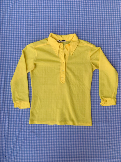 neon sheer yellow pullover (M/L)