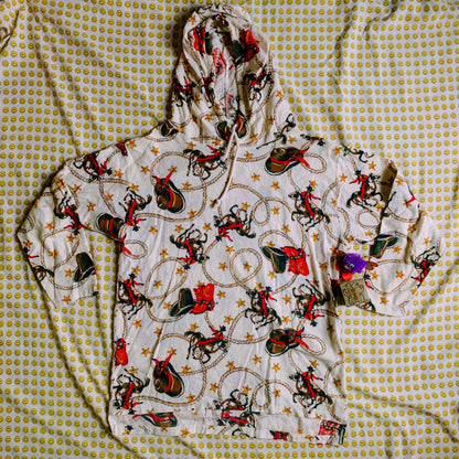90's howdy flannel hoodie/shirt (XS-M)