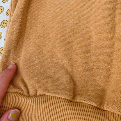 hemp mustard sweatshirt (S/M)